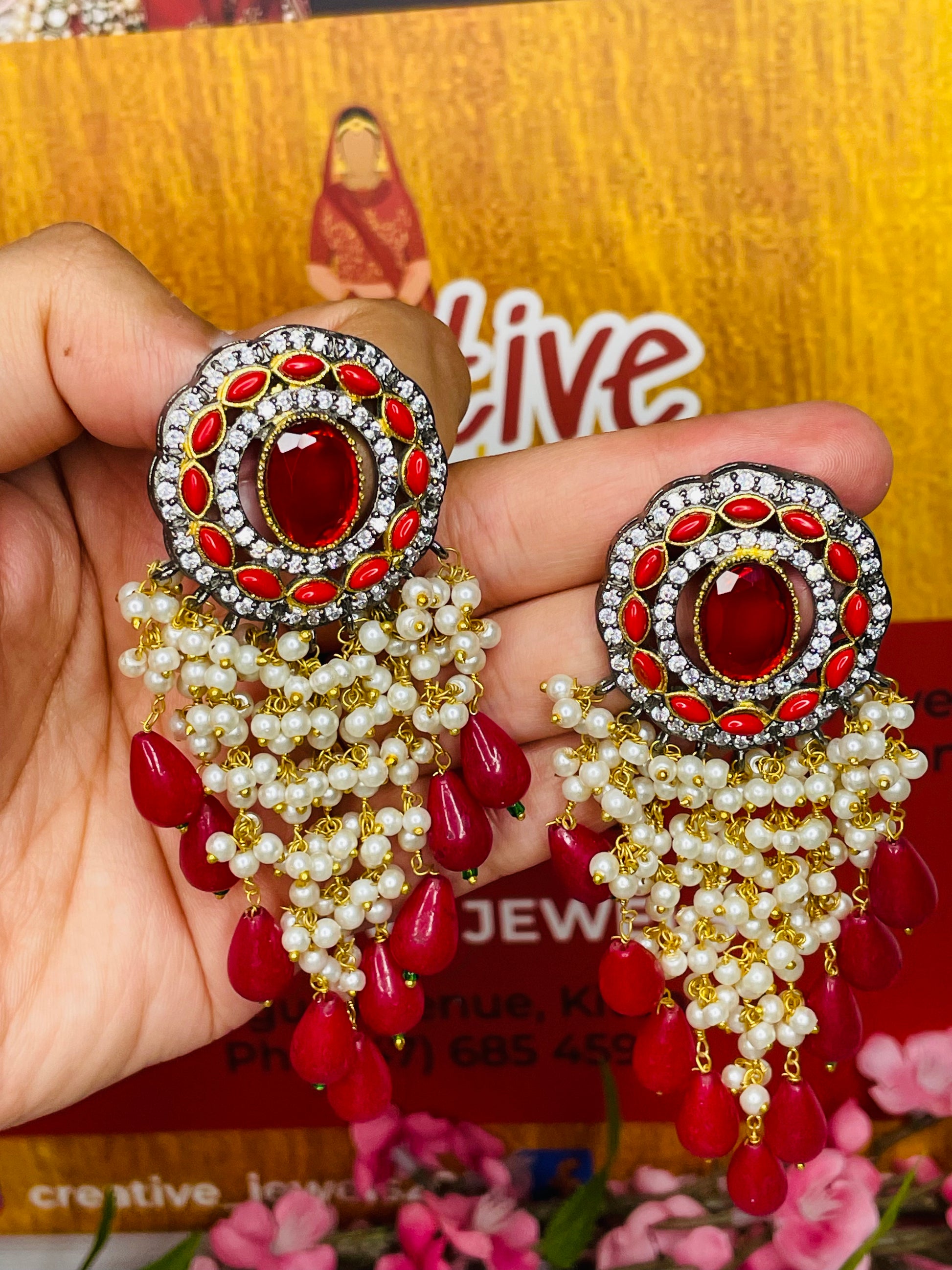 Stunning Kundan Earrings