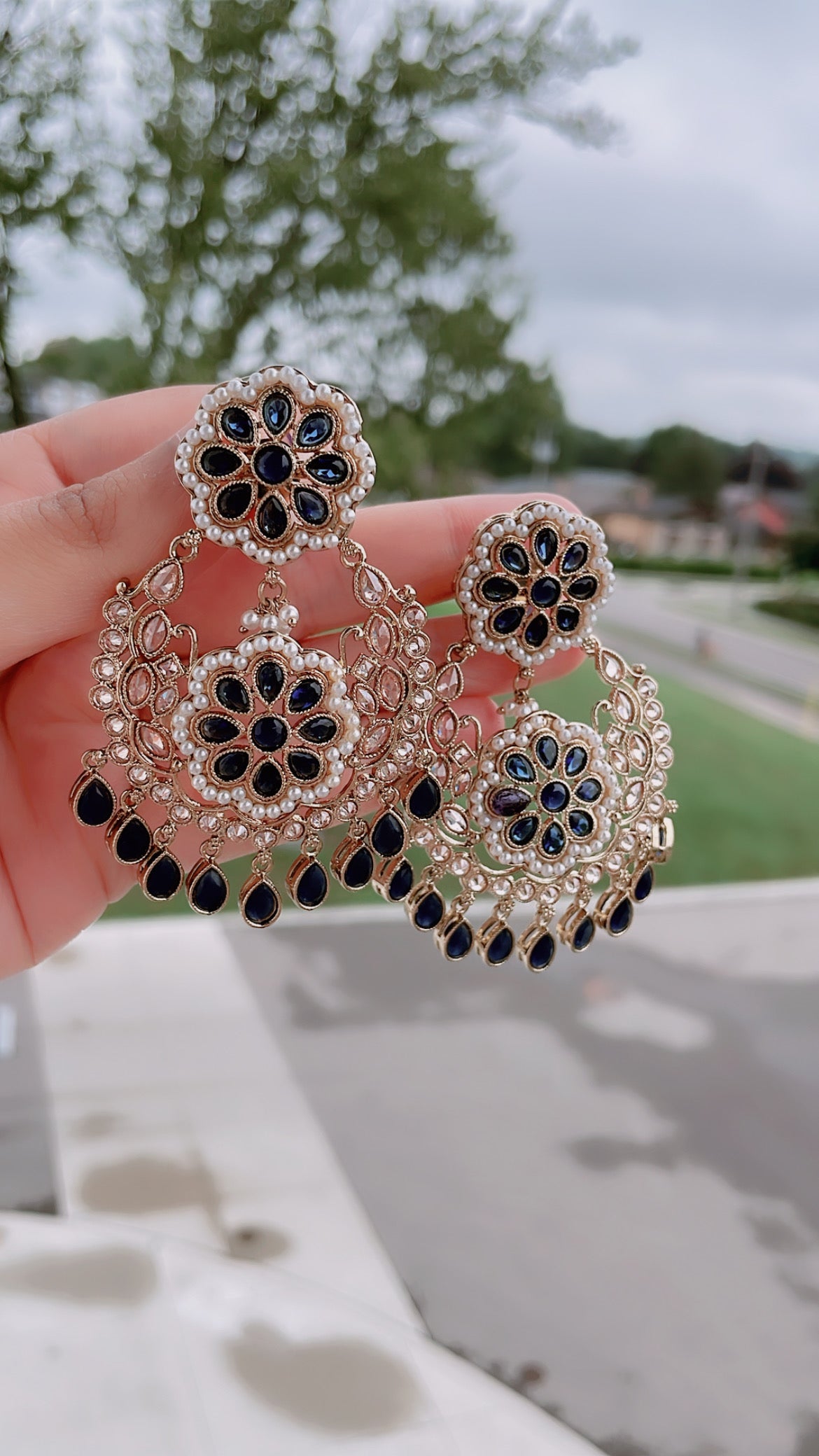 Elegant Polki Earrings for Graceful Looks - Creative Jewels