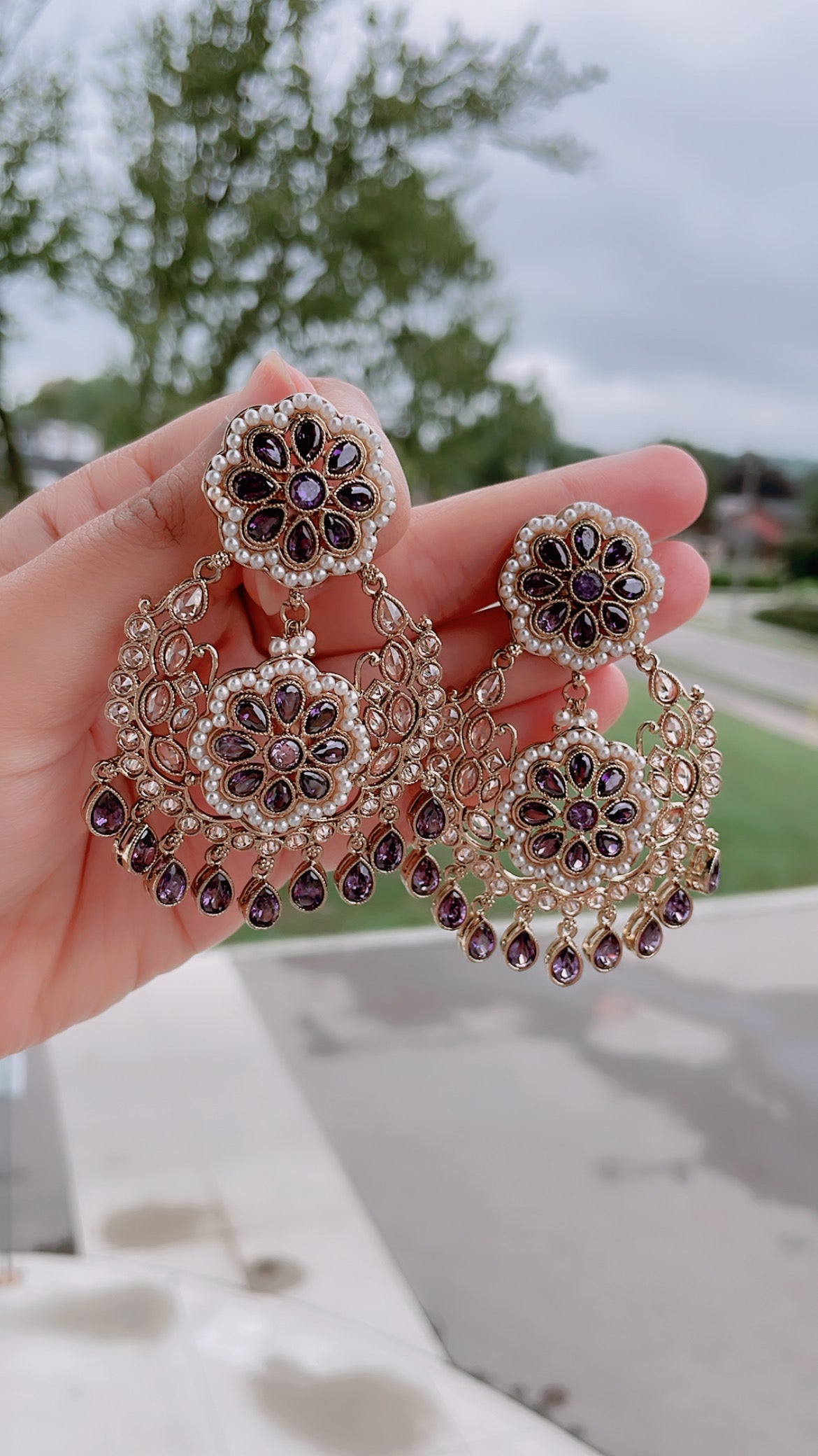 Elegant Polki Earrings for Graceful Looks - Creative Jewels