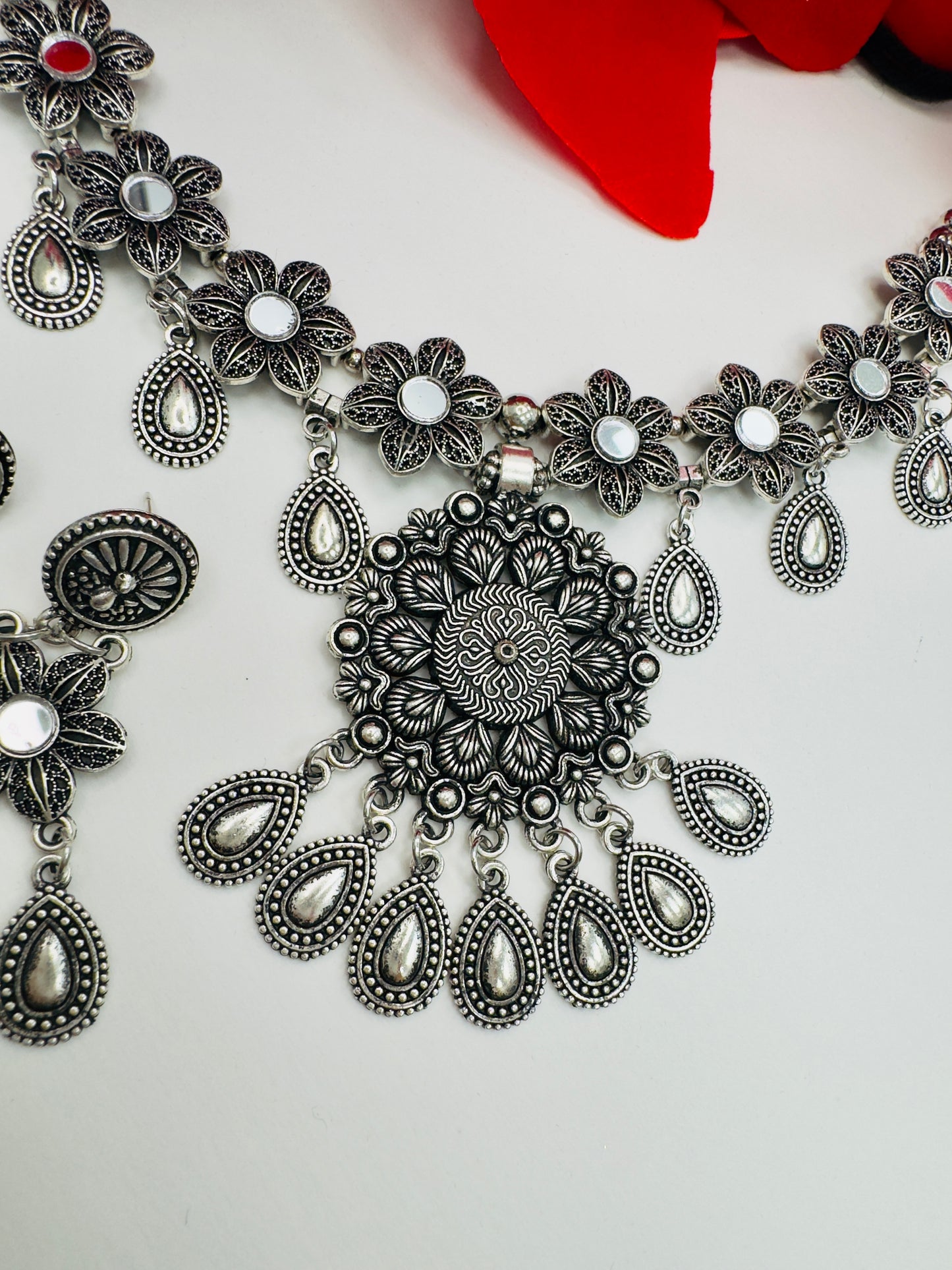 Eclectic Echoes: Oxidized Necklace Series