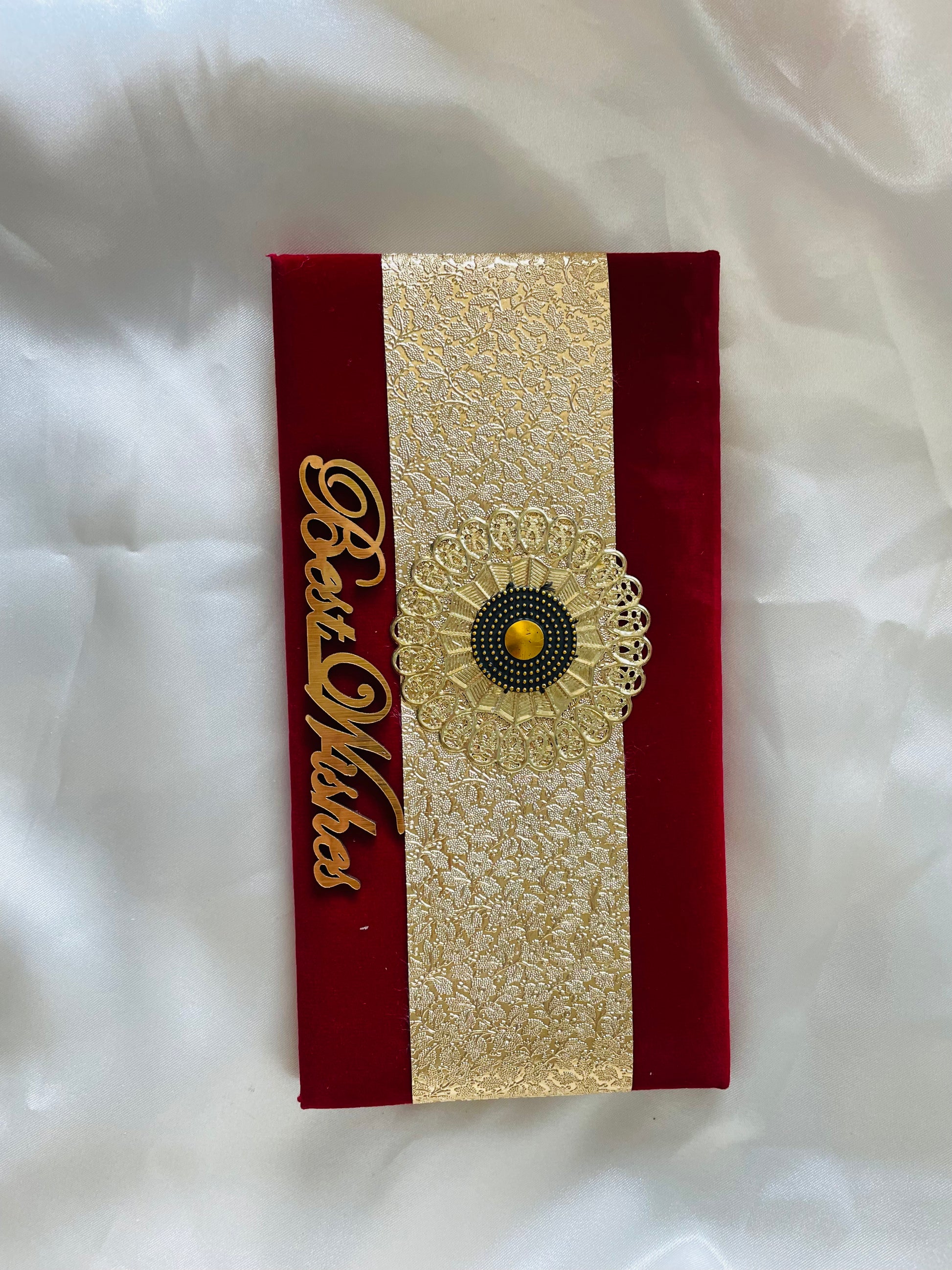 Luxurious Red and Gold Shagun Pouch -  Creative Jewels