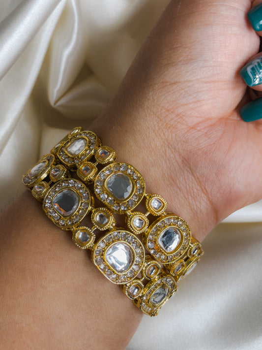Polki Kada's: Radiant Jewels for Every Occasion by Creative Jewels