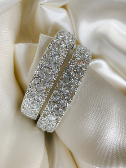 Elegant Silver Kada Bracelet for Stylish Accessories - Creative Jewels