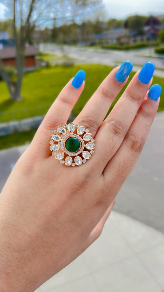 Stunning Tayani Kundan Ring | Shop Rings Online | Creative Jewels