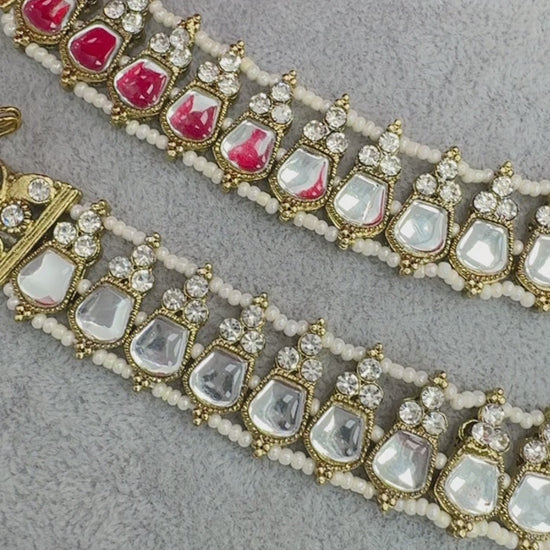 Stunning Kundan Anklets Online