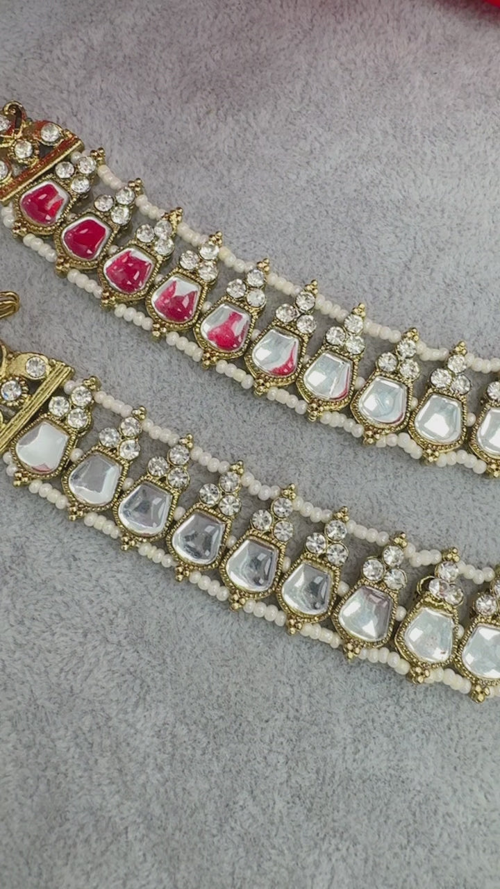 Stunning Kundan Anklets Online