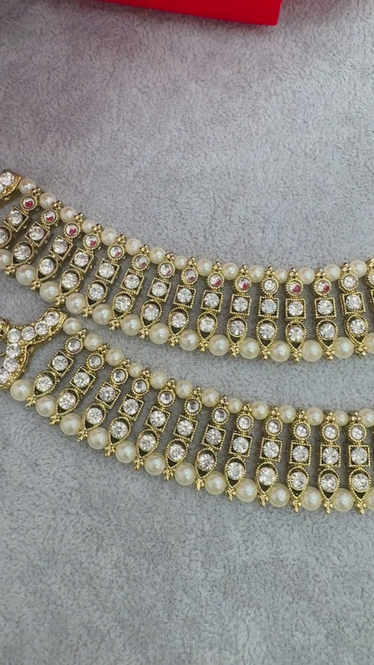 Exquisite Kundan Anklets 