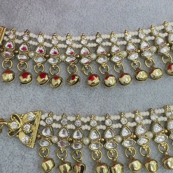 Kundan Anklets - Creative Jewels