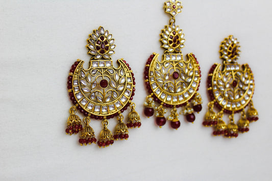 Kundan Earring and Tikka Sets