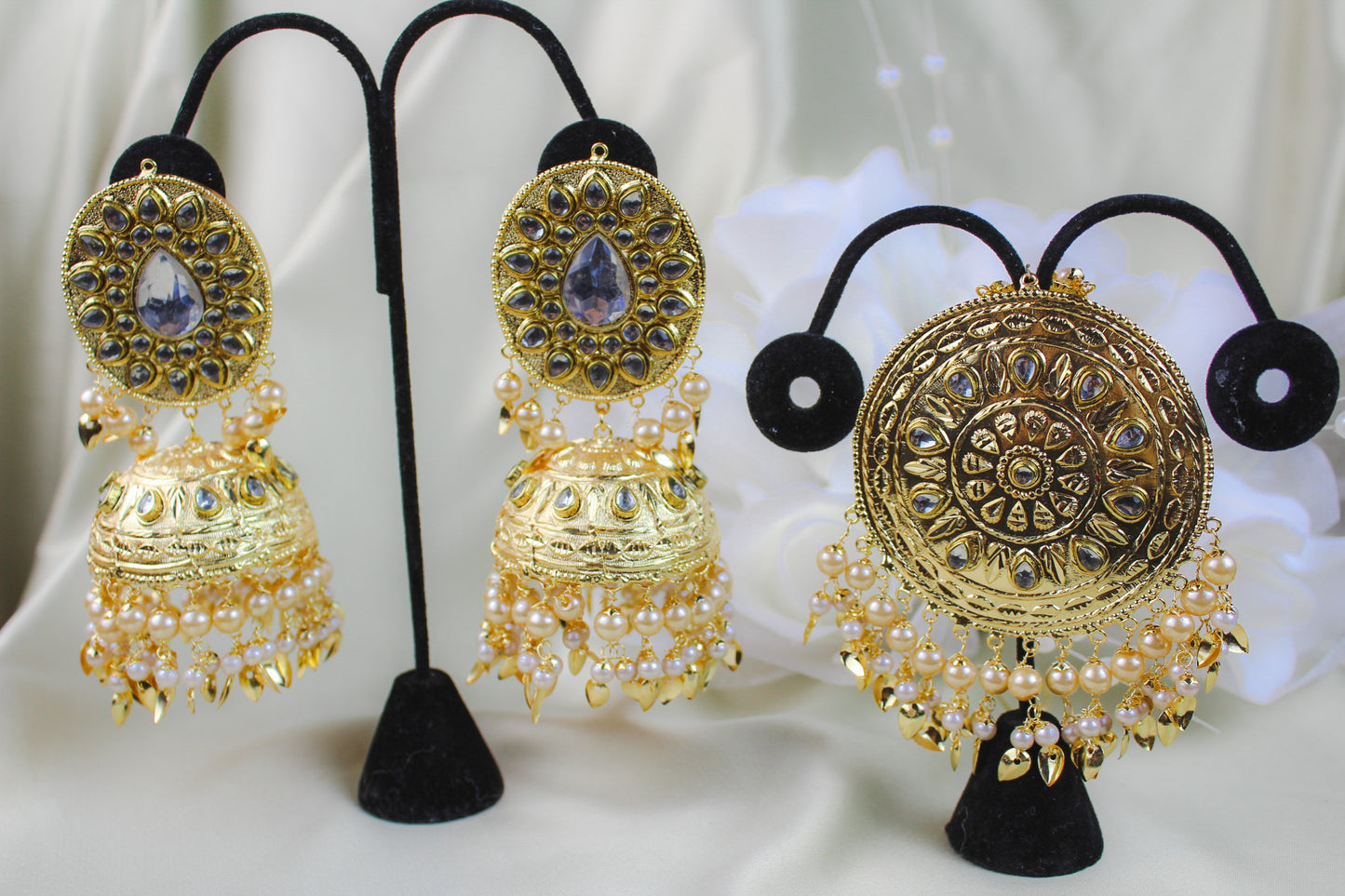 Traditional Jhumki and Tikka Set | Creative Jewels