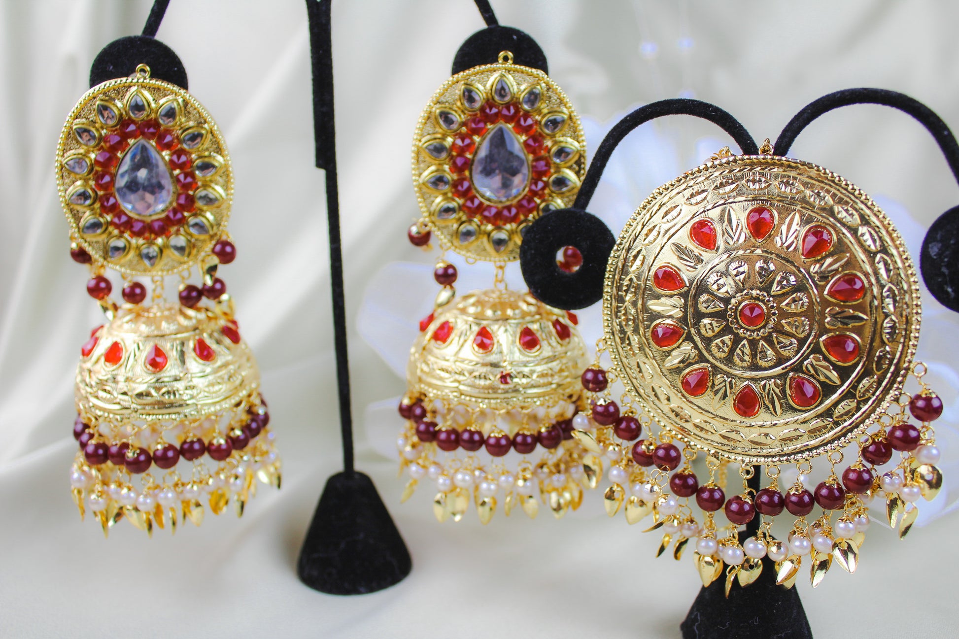 Traditional Jhumki and Tikka Set | Creative Jewels