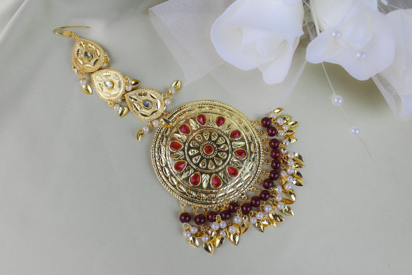 Traditional Jhumki and Tikka Set | Creative Jewels