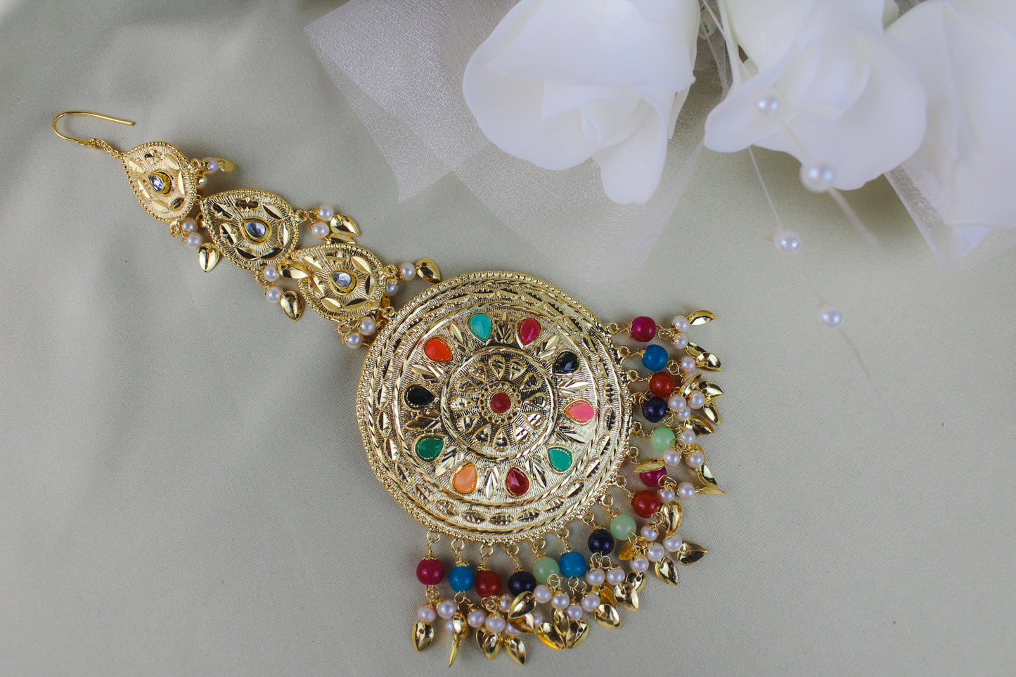 Traditional Jhumki and Tikka Set | Creative Jewels