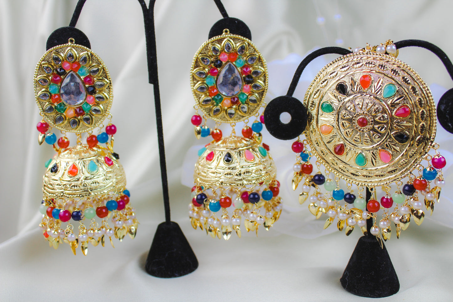 Traditional Jhumki and Tikka Set | Creative Jewels