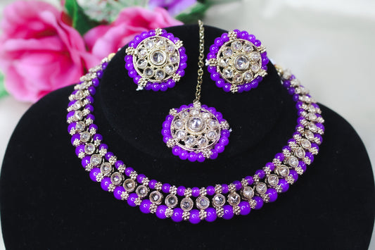 Choker Necklace with Studs