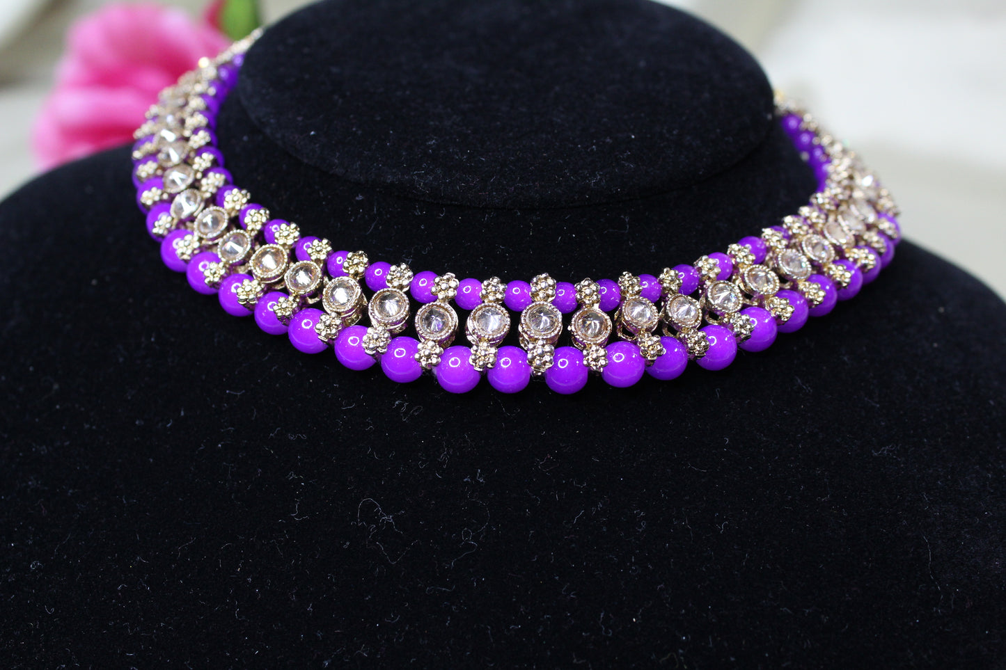 Choker Necklace with Studs