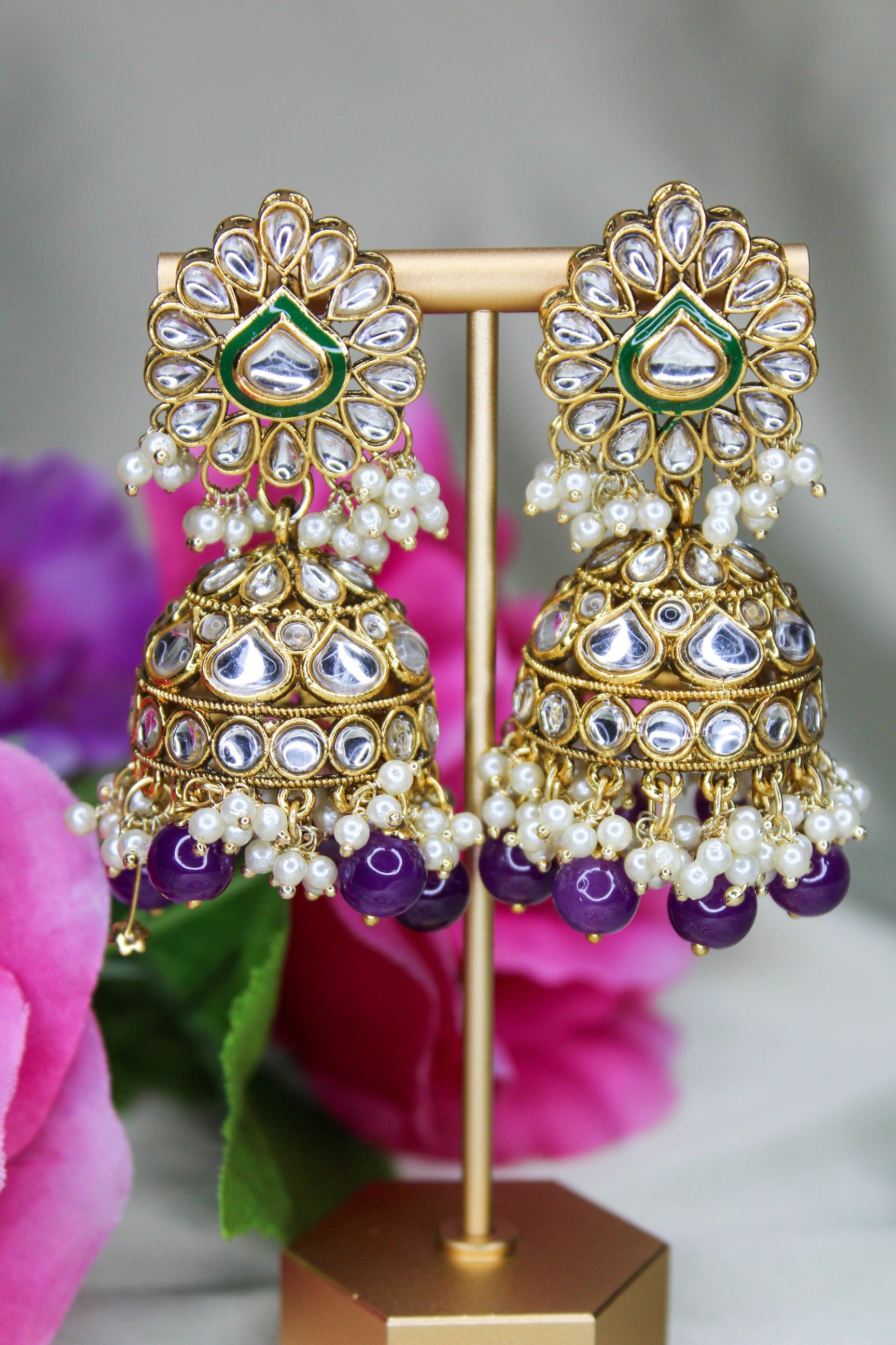 Jhumki Earrings and Tikka Set 