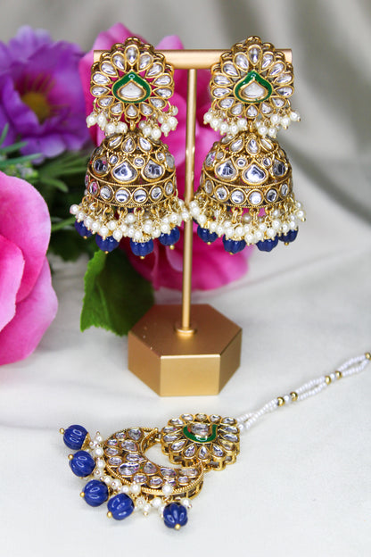 Jhumki Earrings and Tikka Set 