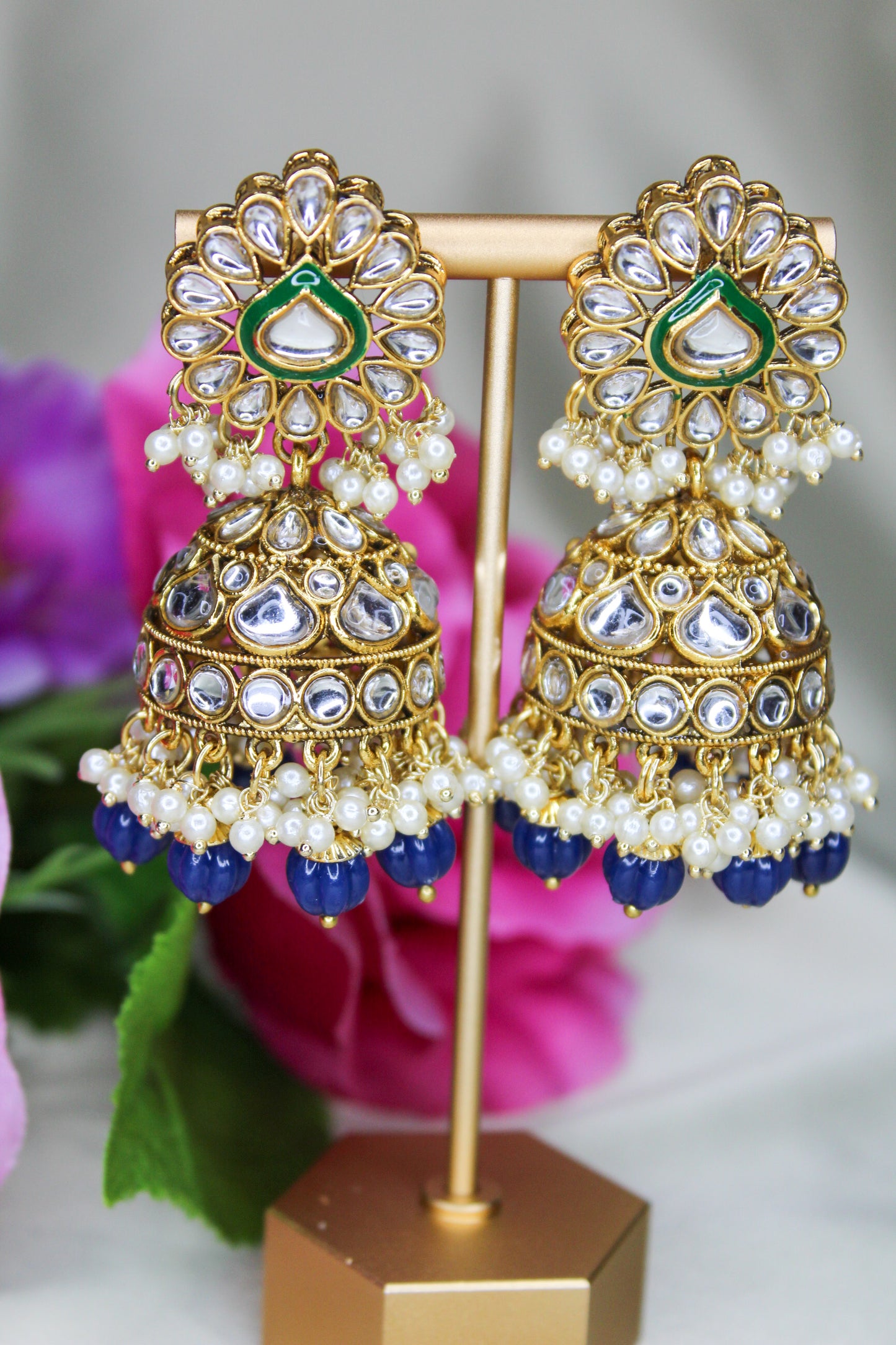 Jhumki Earrings and Tikka Set 