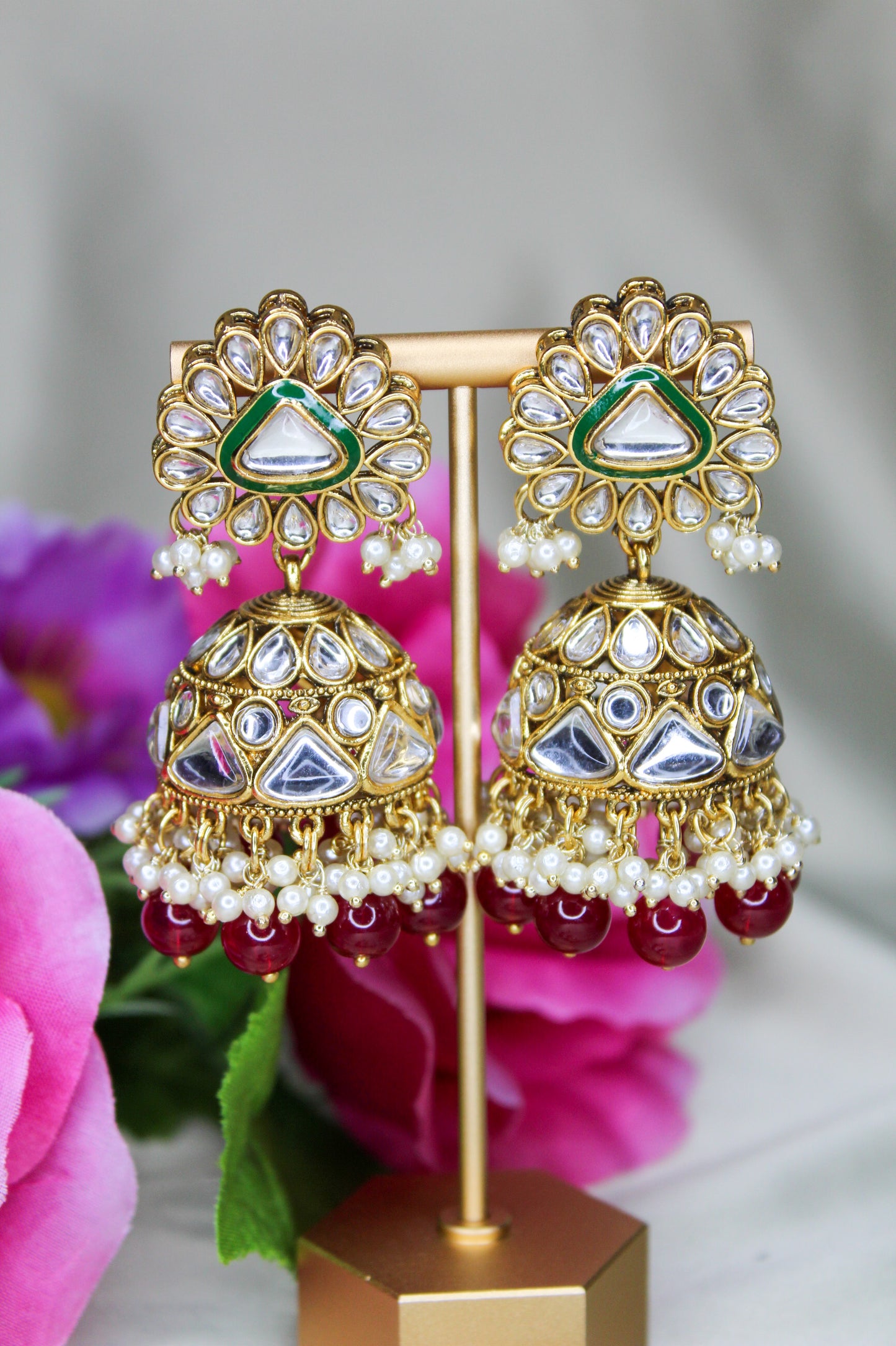 Jhumki Earrings and Tikka Set 