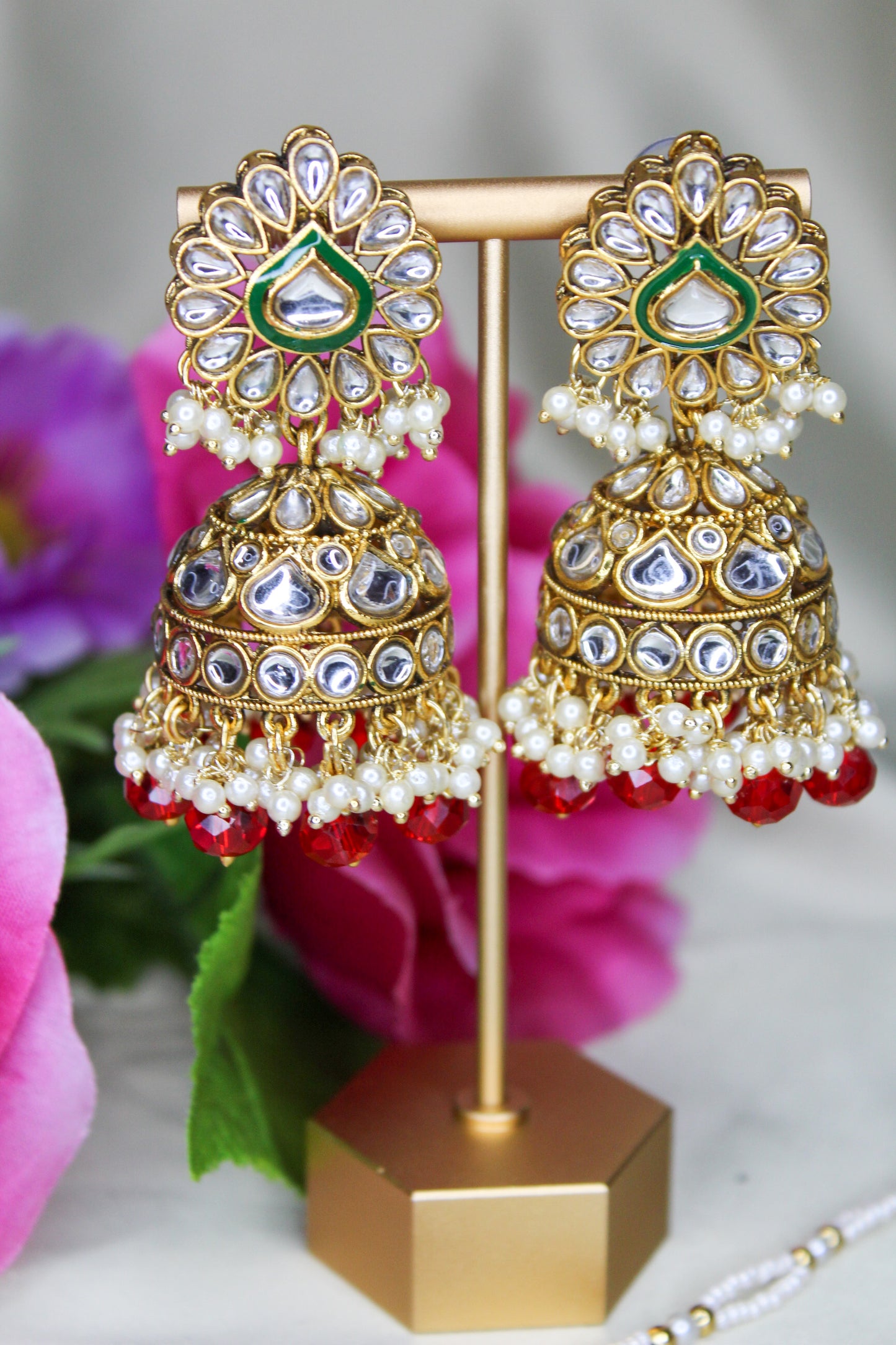 Jhumki Earrings and Tikka Set 