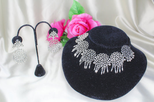 Oxidized Choker Set: Perfect Accessory for Any Occasion by Creative Jewels