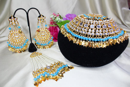 Kundan Necklace Sets with Passa 