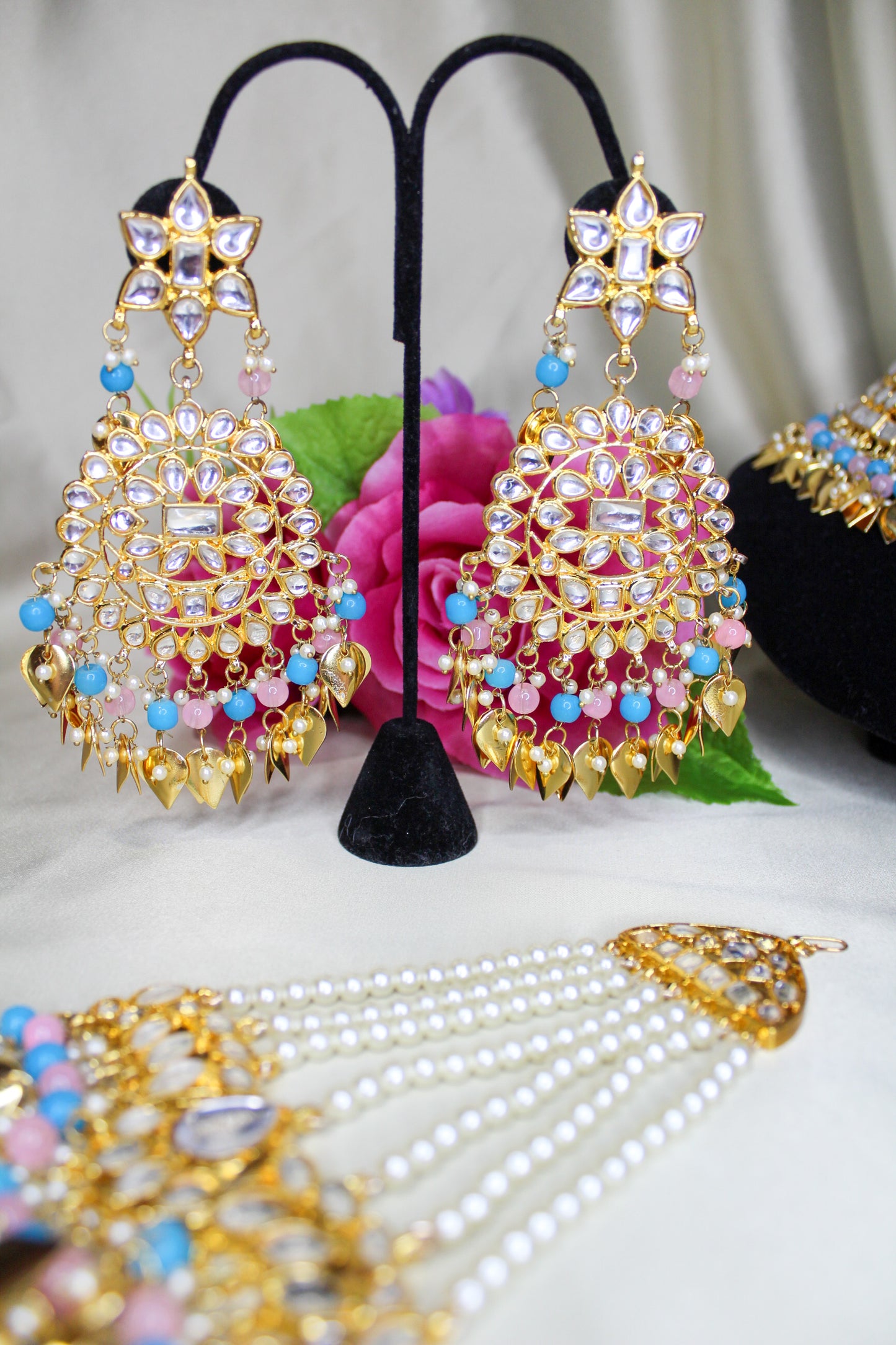 Kundan Necklace Sets with Passa 