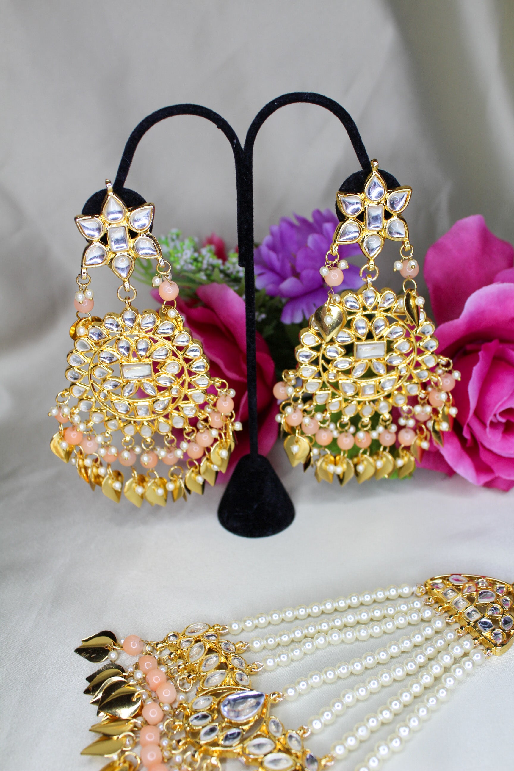 Kundan Necklace Sets with Passa 