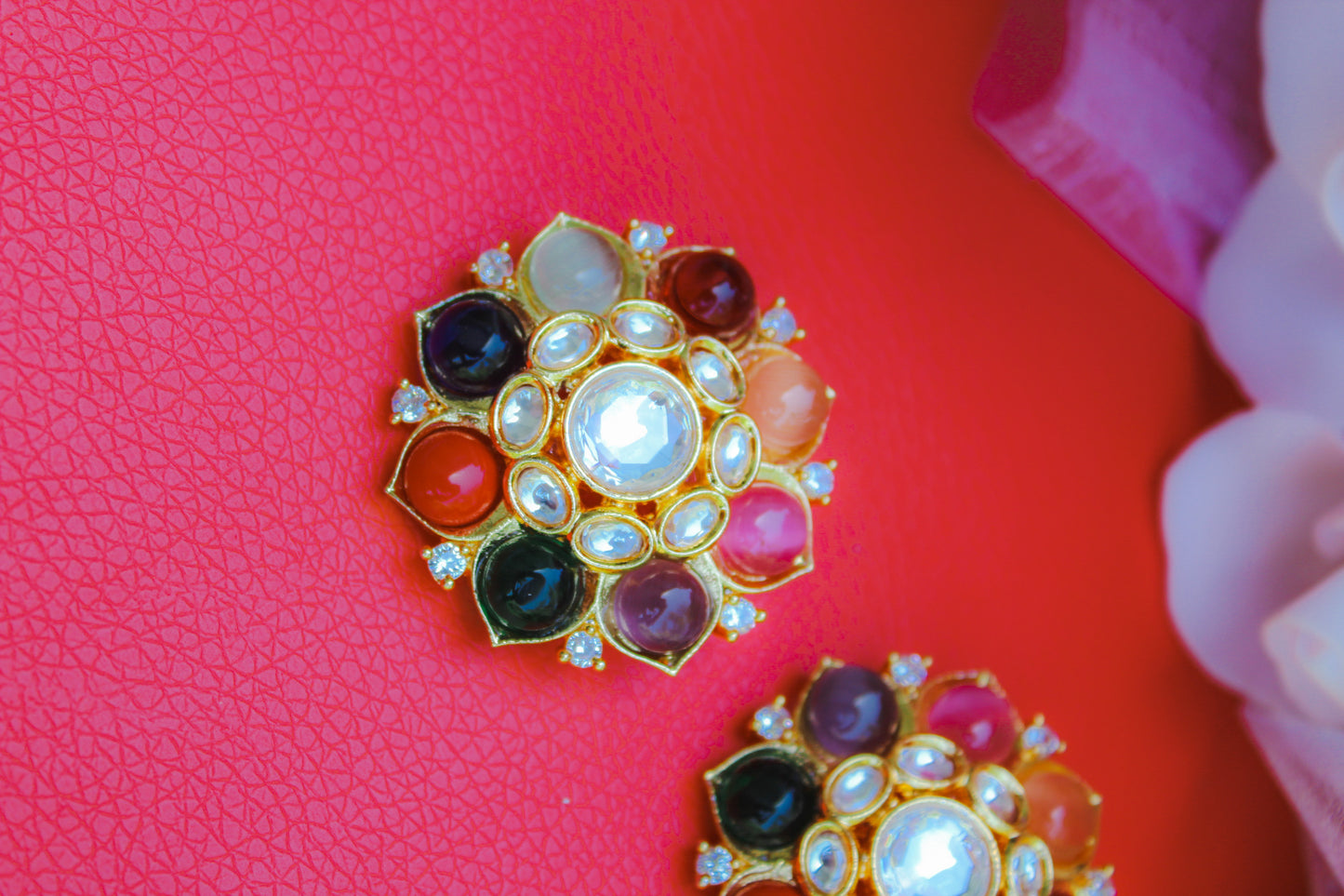 Uncut Kundan Studs | Kundan Jewellery Online | Creative Jewels