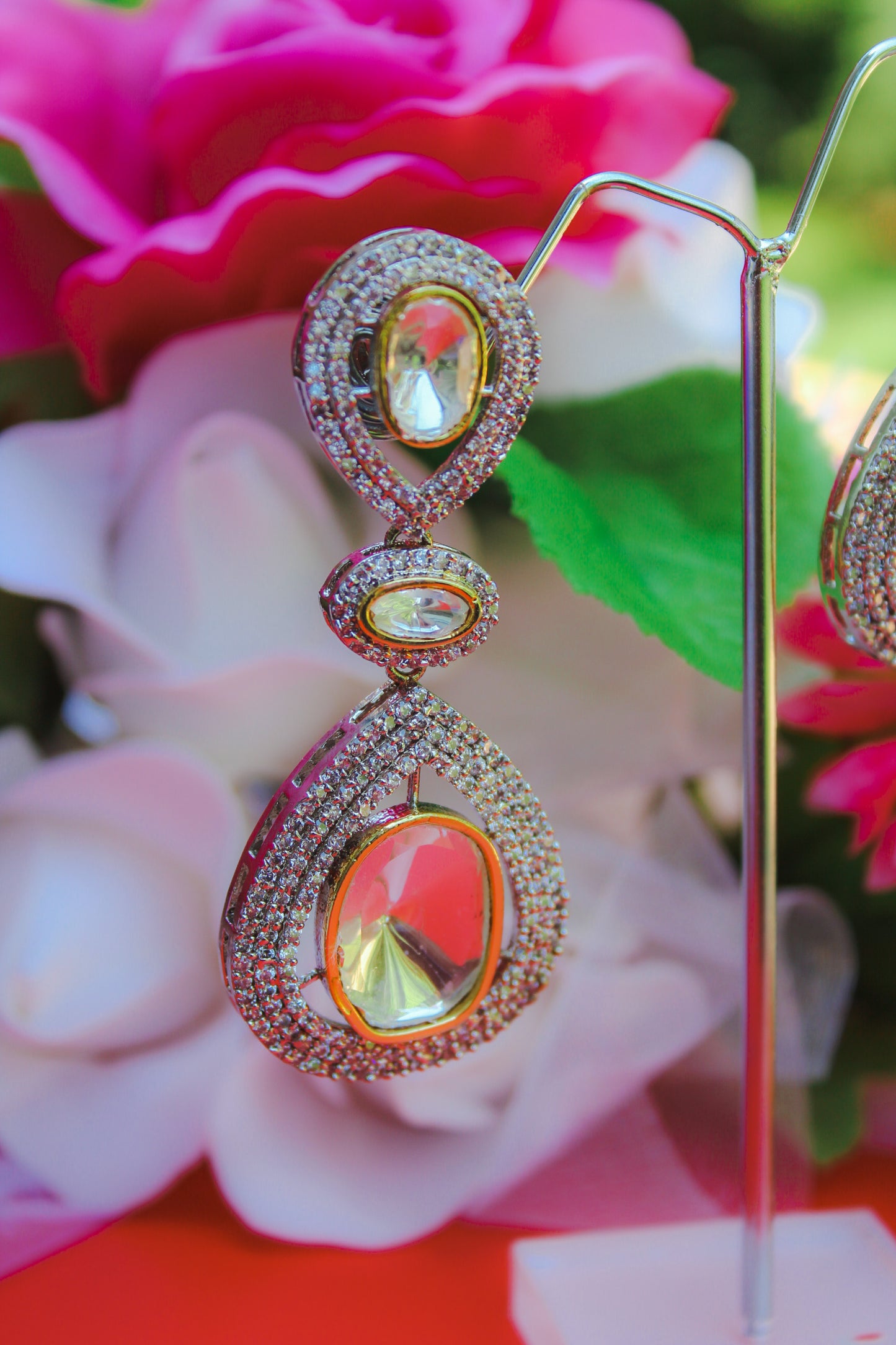 Polki Kundan Earrings